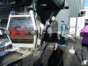 The staff assists with boarding in Mutters.