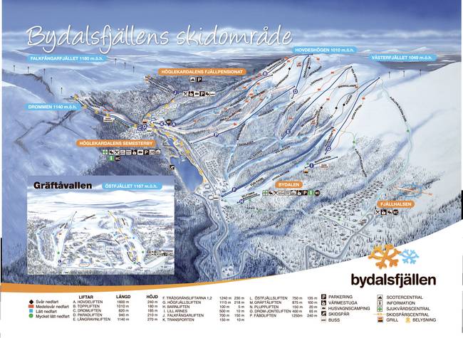 Bydalsfjällen – Bydalen Bydalsfjällen – Bydalen