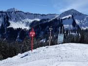 Clear slope marking
