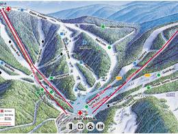 Trail map Discovery Ski Area