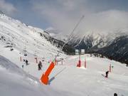 Snow lances in the Brévent-Flégère ski area