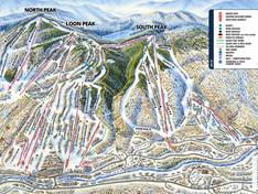 Trail map Loon Mountain
