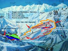 Trail map Pontechianale
