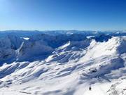 View from the Zugspitze over the ski area