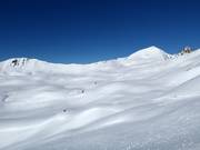 View of the slopes below the 2,626 m high Pichaleye