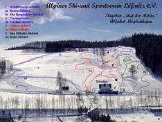 Trail map Milda – Lößnitz