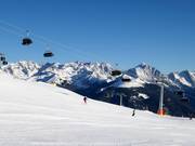Wide slopes dominate on the Kronplatz