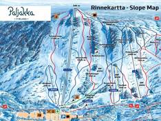 Trail map Paljakka