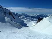 The middle section of the ski resort