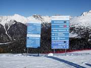 Slope signage with detailed information for each individual slope