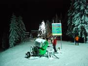 Night skiing
