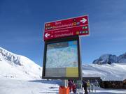Signage in the First ski area