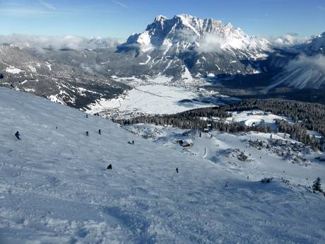 Ski resorts for advanced skiers and freeriding Außerfern – Advanced skiers, freeriders Lermoos – Grubigstein