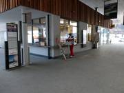 Well-maintained ticket area at the valley station of the Schwemmalmbahn