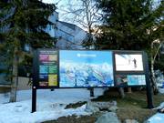 Board with live display in the valley