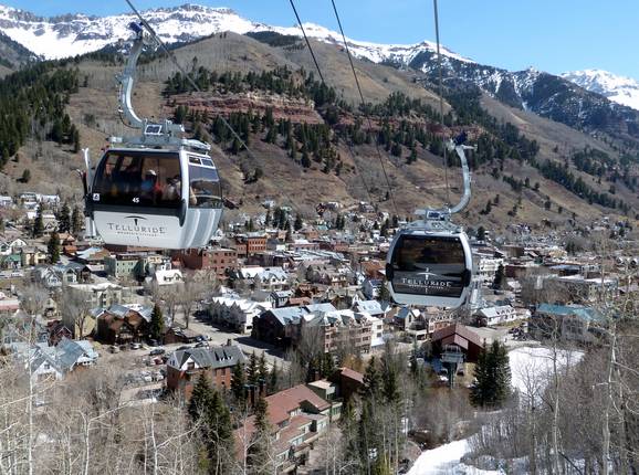 Telluride Free Gondola 1 - 8pers. Gondola lift (monocable circulating ropeway)