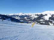 View from the Gerlosplatte over Königsleiten to Gerlos