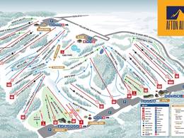 Trail map Afton Alps