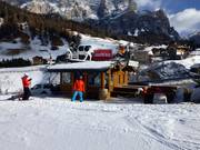 Snack bar at the edge of the slope