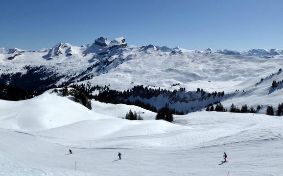 Skiing in the Schwyz Alps