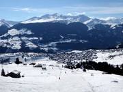 View from the valley run towards Brigels