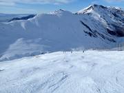 Mogul slope in the Treble Cone ski area