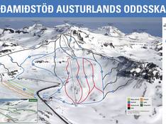 Trail map Oddsskarð