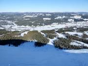 The steepest slope in the ski area with a 45° gradient