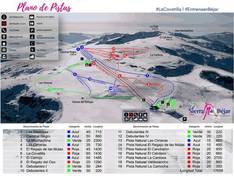 Trail map La Covatilla – Sierra de Béjar