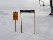 Slope signage in Raudalen