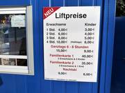 Price information at the valley station