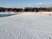 Groomed slope