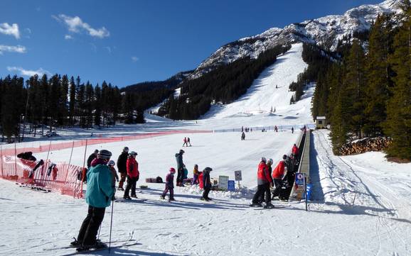 Family ski resorts Sawback Range – Families and children Mt. Norquay – Banff