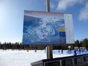 Slope map in the Idre Fjäll ski area