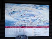 Slope map of the ski area at the valley station