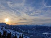 Sunset at Whistler Blackcomb ski resort