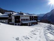 The Panoramic Inn Kristberg in the middle of the ski area