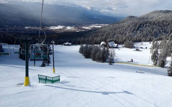 Skiing near Fairmont Hot Springs