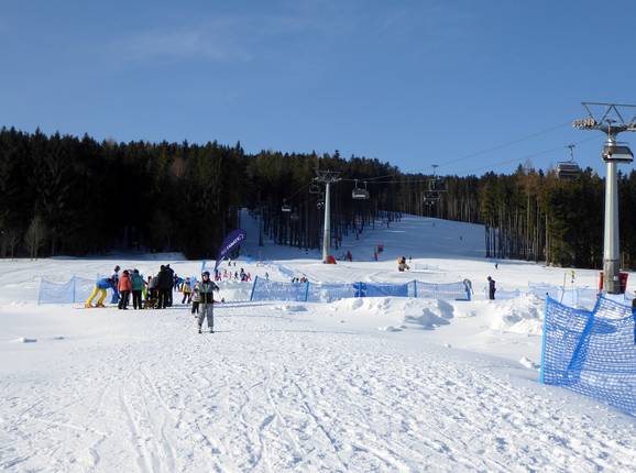View of the ski area in Orlické Záhoří