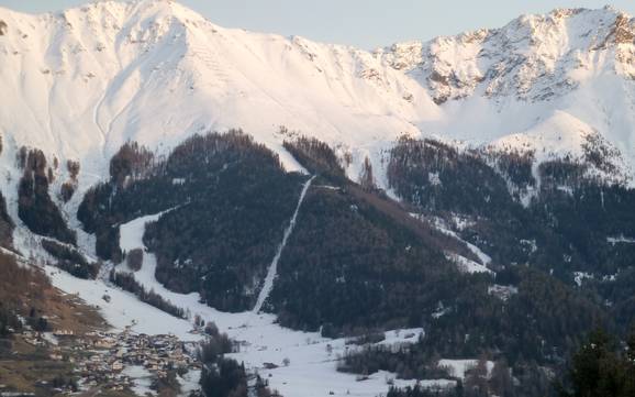 Skiing near Kauns
