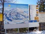 Modern information board with status display at Venet