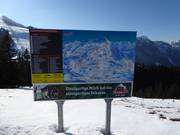 Slope map in the Sudelfeld ski area
