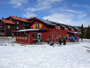 Warming hut (Wärmestube) in the Vemdalsskalet ski area