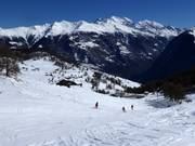View from the ski area of the scattered settlement of Törbel