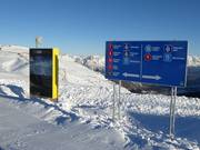 Slope map and signage - Panoramabahn mountain station