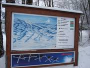 Slope overview at the parking lot