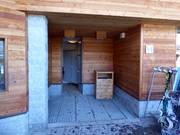 Well-maintained sanitary facilities and waste bins