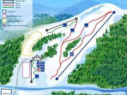 Trail map Kazkova Polyana