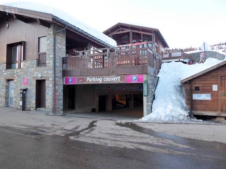 Aosta Valley (Valle d'Aosta): access to ski resorts and parking at ski resorts – Access, Parking Espace San Bernardo – La Rosière/La Thuile