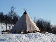 Tipi tent at the beginner area